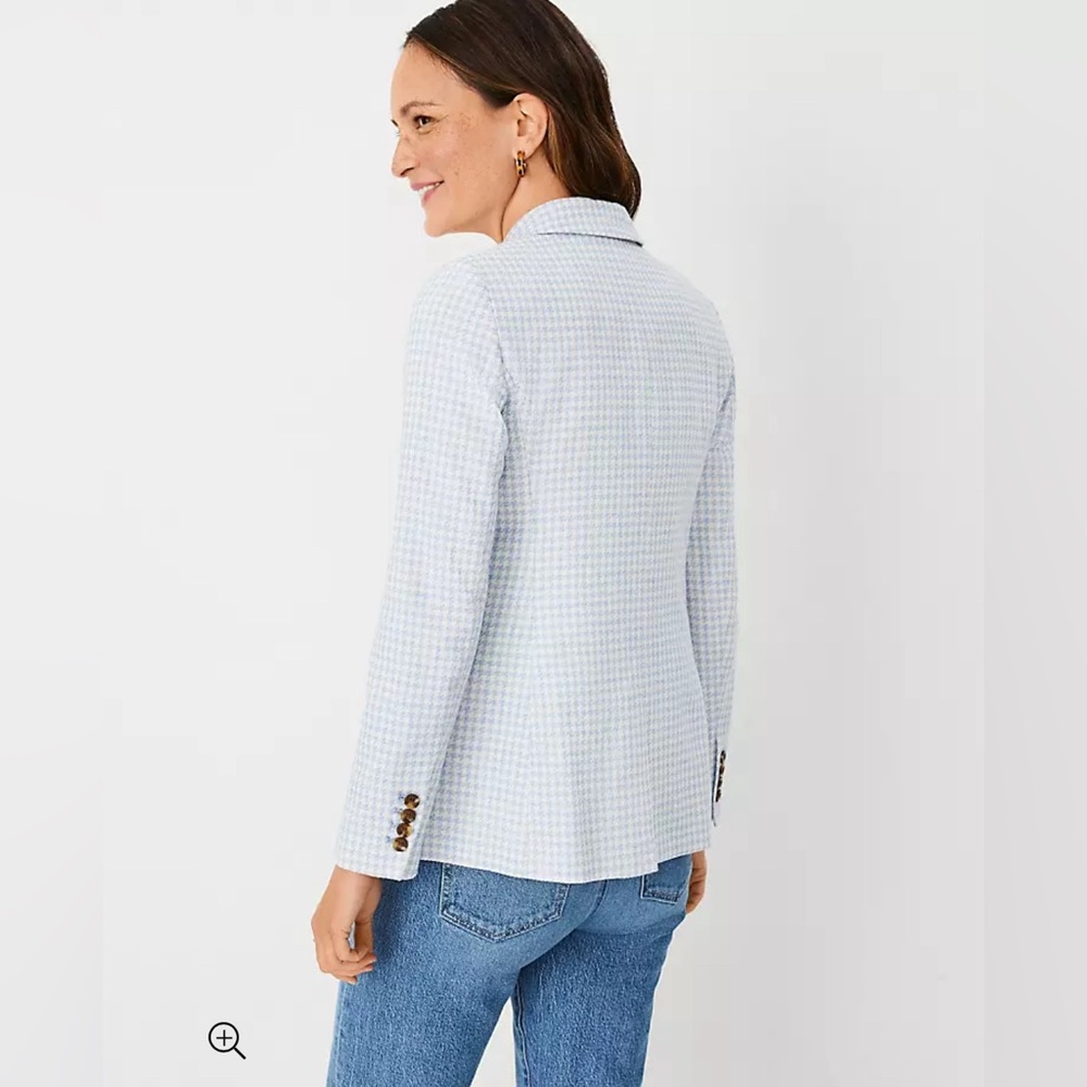 Ann Taylor The Greenwich Blazer in Houndstooth Size 4
